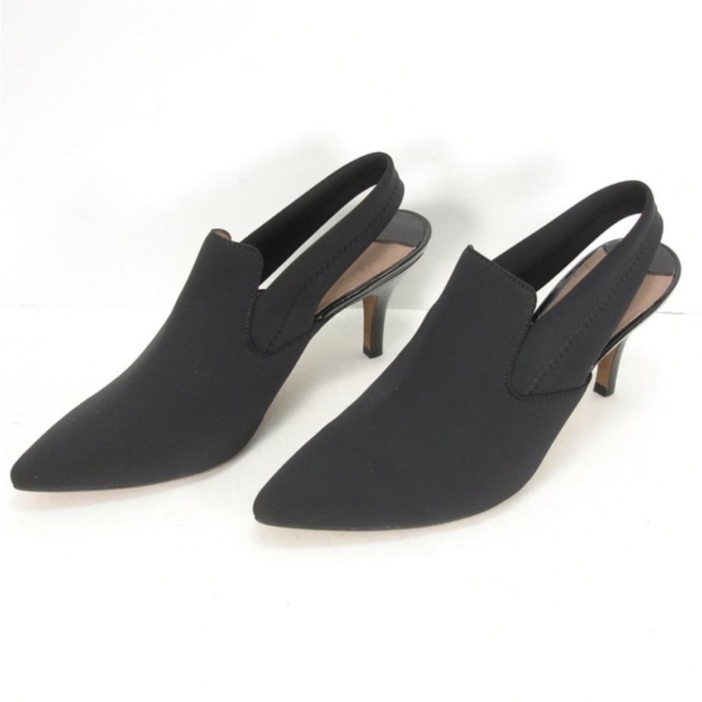 Donald J Pliner Time2 Black Slingback Point Pumps 10 classic work career